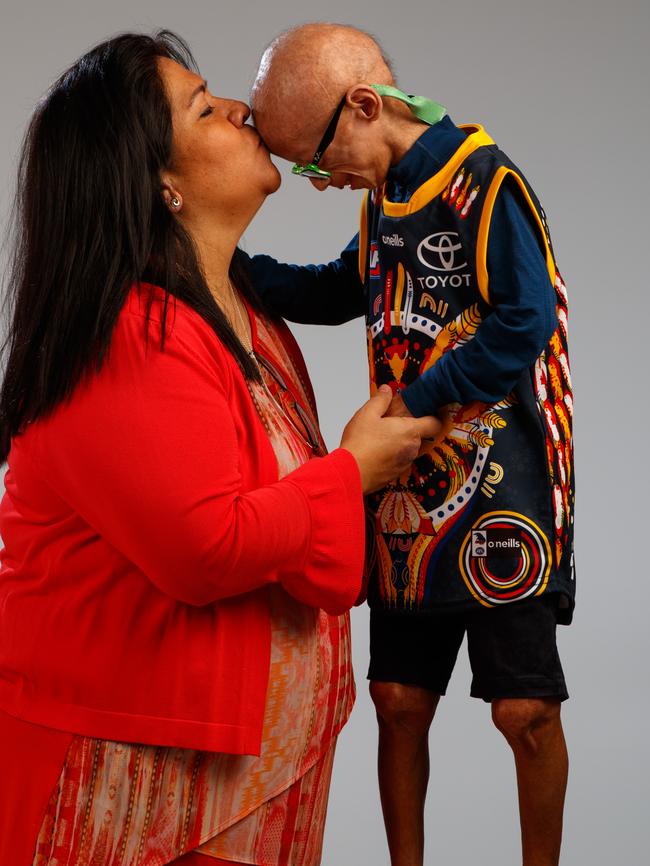 Enzo and mum Catherina. Picture: Matt Turner