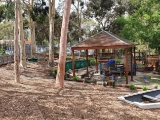 A 44-year-old man was arrested after he climbed the back fence into a preschool's play area. Picture: Campbelltown Community Children's Centre