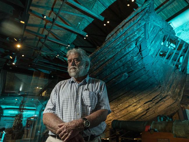 Jeremy Green (Head of Deptartment, Maritime Archaeology) pictured with the wreck of the Batavia.  Jeremy warns Australia is now falling behind in meeting international standards to prevent trophy hunters ransacking shipwreck sites.