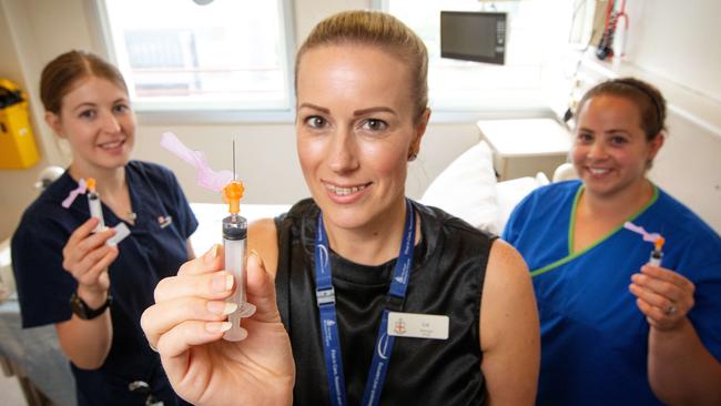 More than 70 per cent of healthcare workers are already vaccinated. Picture: Mark Stewart