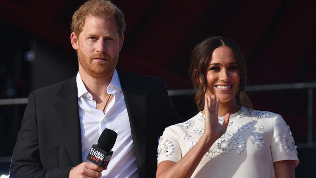 Harry and Meghan have been airing their grievances against the royal family. Picture: Angela Weiss / AFP