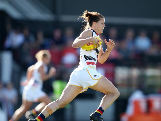 Chelsea Randall at Casey Fields. Photo: Michael Klein