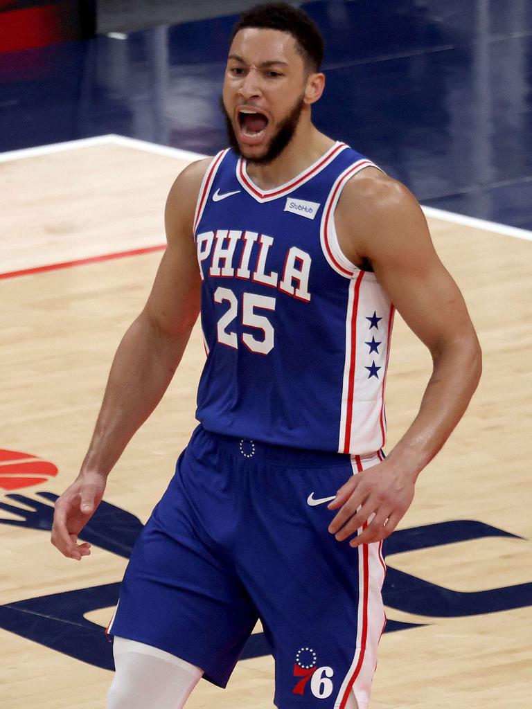 An angry Ben Simmons slid into Shaq’s DMs. Photo: Rob Carr/Getty Images/AFP