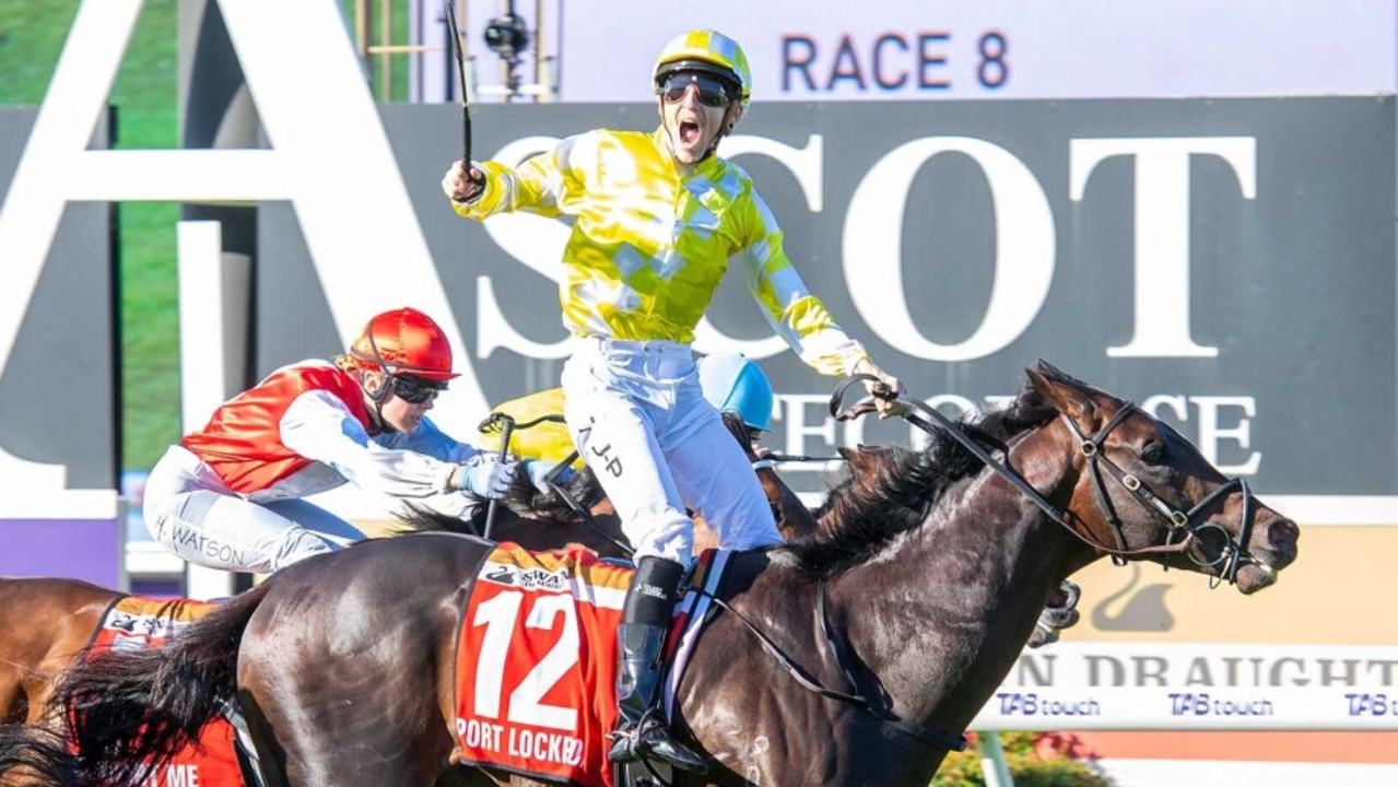 Port Lockroy winning the Group 1 Railway Stakes. Picture: Western Racepix.