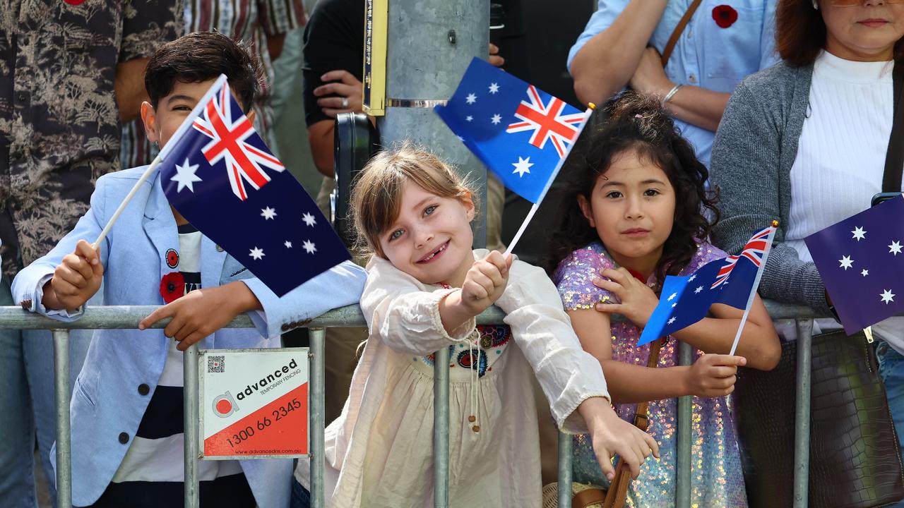 Thousands of people attended the Anzac Day Parade in Brisbane. Picture: NCA NewsWire/Tertius Pickard