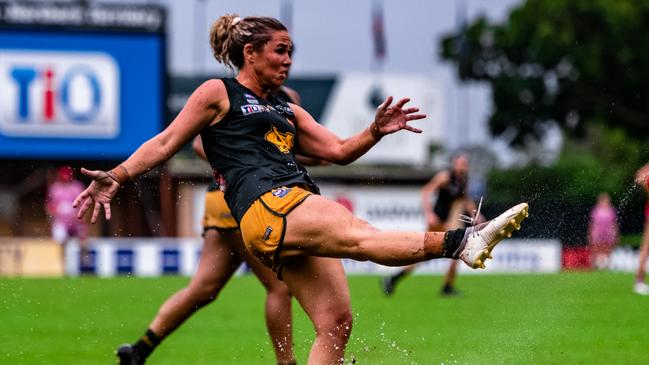 St Mary's player Jemma Iacono in the 2022-23 NTFL season. Picture: Patch Clapp / AFLNT Media