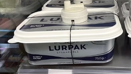 Photo of padlocked Lurpak butter sums up Britain’s devastating issues. Picture: Gary Nunn