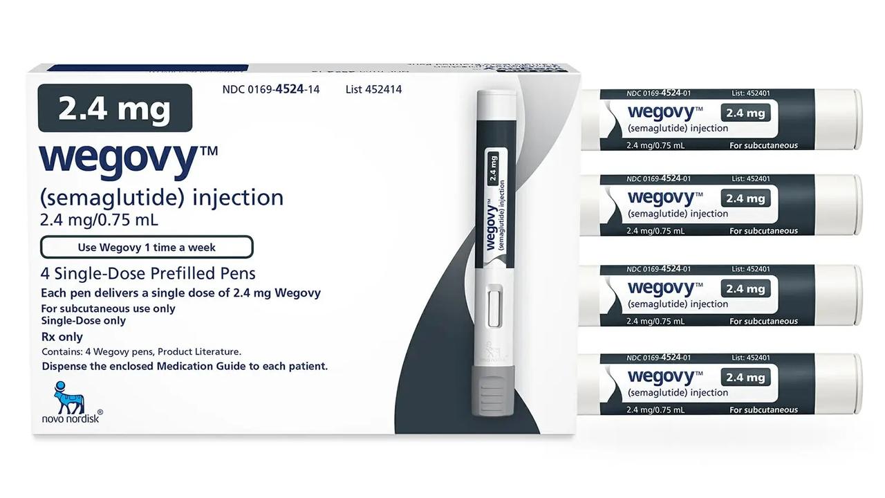 Wegovy drug to treat obesity has been found to reduce heart attacks and strokes. Picture: Supplied