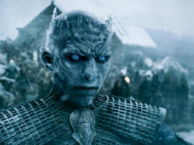 The Night King, leader of the mystical White Walkers of Game of Thrones. Picture: HBO