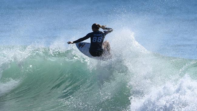 Stephanie Gilmore of Australia in the Round of 16 competes during the Bonsoy Gold Coast Pro. Picture: Matt Roberts/Getty Images