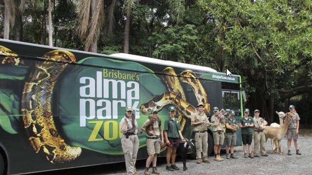 Alma Park Zoo included Australian and exotic species and was owned by Bill Williams. The zoo closed in 2014 and many of the animals were transferred to Queensland Zoo. There were plans for the zoo to open in Logan but that plan was cancelled in 2015.