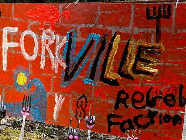 Forkville rebel faction in Chum Creek. Picture: Trevor Mays
