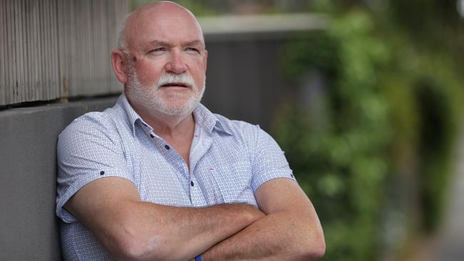 Jimmy Buckley, 63, has notched up two years of sobriety, or 745 days and counting. But booze took him “to the dark side” first. Picture: David Caird