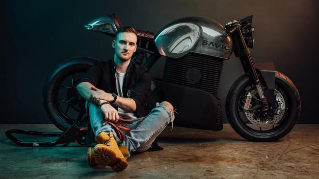 Dennis Savic has created the first prototype of an electric motorbike in Australia.