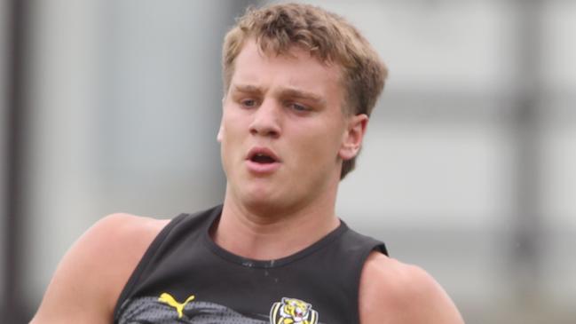 Richmond football club. Sam Lalor on the field. Thursday, January 9. 2025. Picture: David Crosling