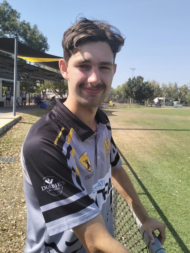 Nightcliff bowler Hanno Jacobs. Picture: Ian Butterworth.