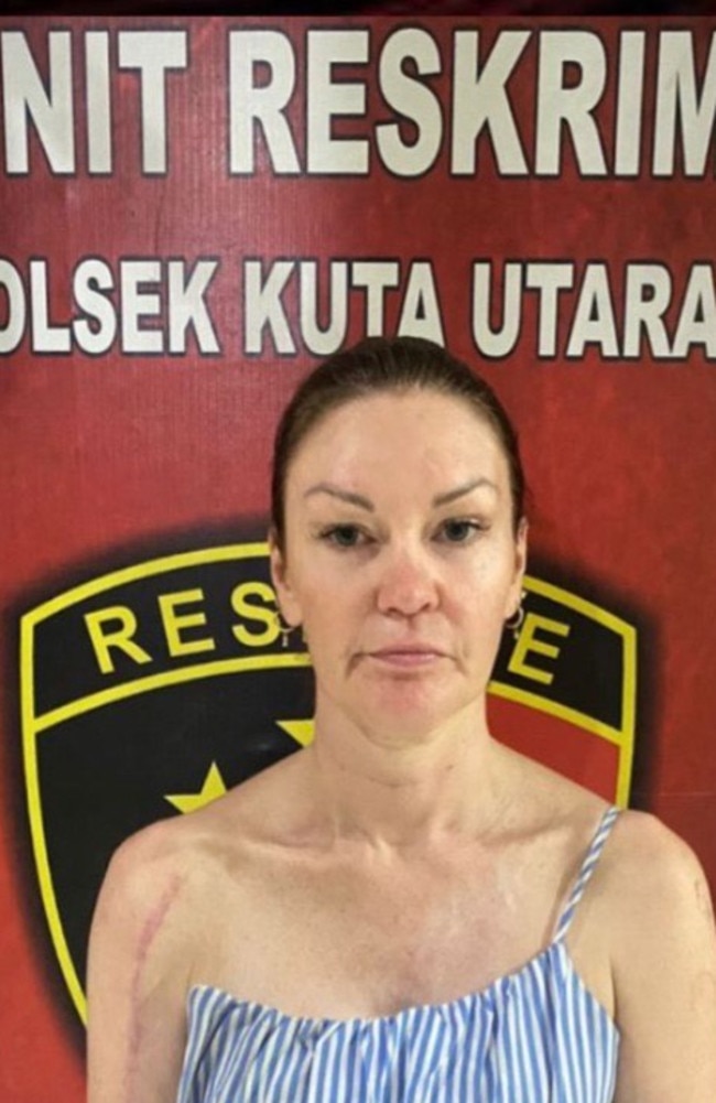 Australian woman Vanessa Louise Crimmins is accused of stealing two laptops. Picture: Polsek Kuta Utara.