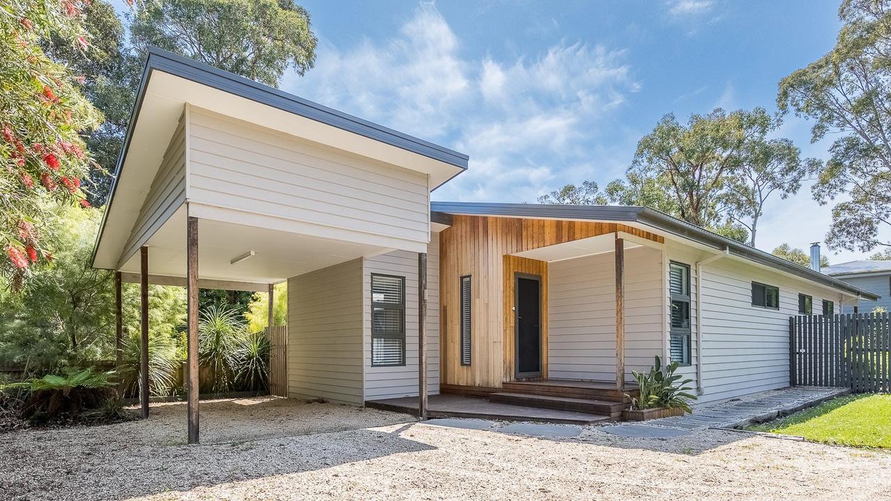 A $850,000 price tag for the three-bedroom house at<a href="https://www.realestate.com.au/property-house-vic-inverloch-146370408?sourcePage=rea:p4ep:property-details&amp;sourceElement=avm-currently-advertised-view-listing" title="www.realestate.com.au"> 1/30 Halford St, Inverloch, </a>a seaside town 143km southeast of Melbourne.