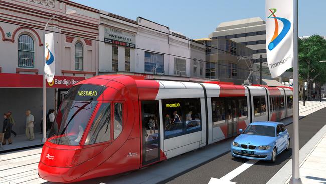 The light rail’s first stage connects Parramatta to Carlingford.