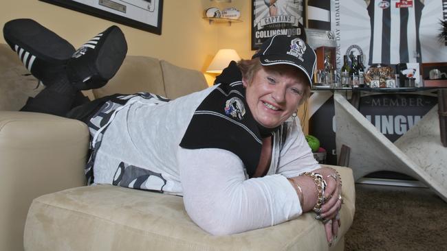 Collingwood tragic Maureen Johnston in happier times