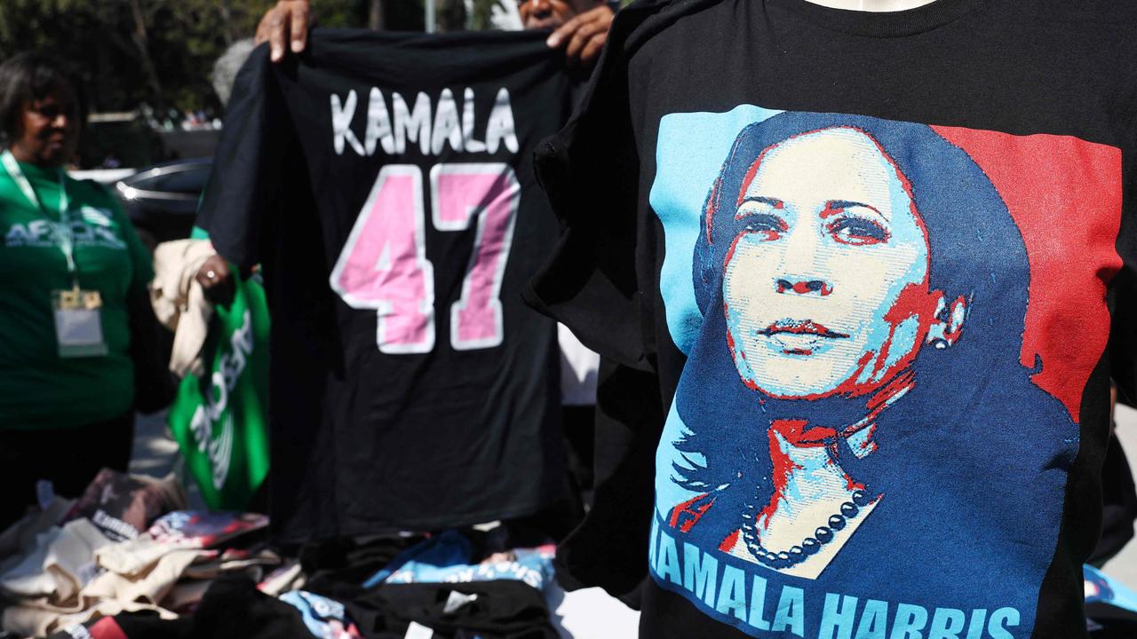 Harris merch is ramping up for the Democratic National Convention. Picture: MARIO TAMA / GETTY IMAGES NORTH AMERICA / Getty Images via AFP