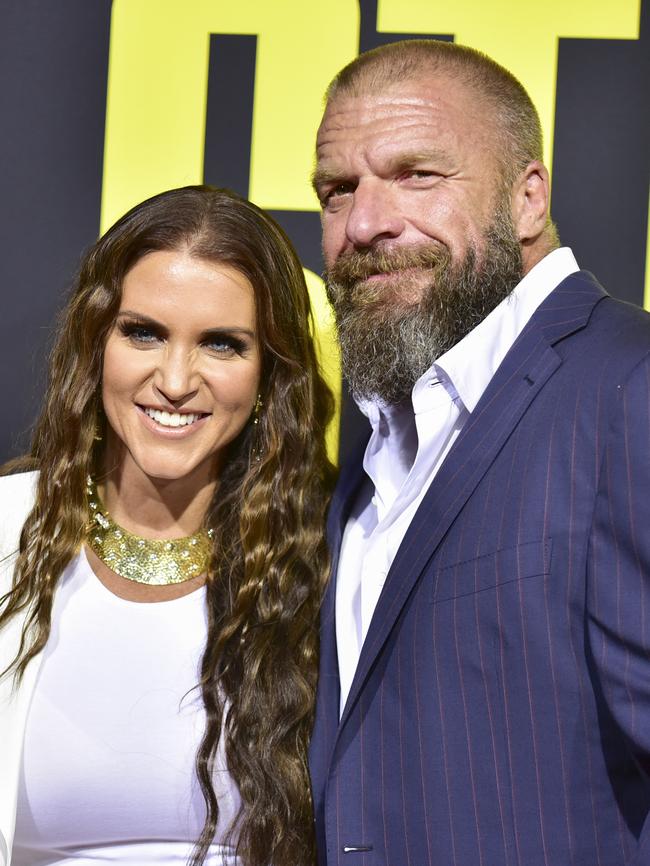 Stephanie, with her husband, shot it down. (Photo by Rodin Eckenroth/Getty Images)