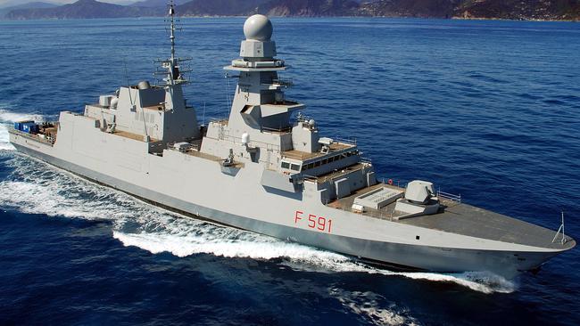 Fincantieri built FREMM frigate from Italy.