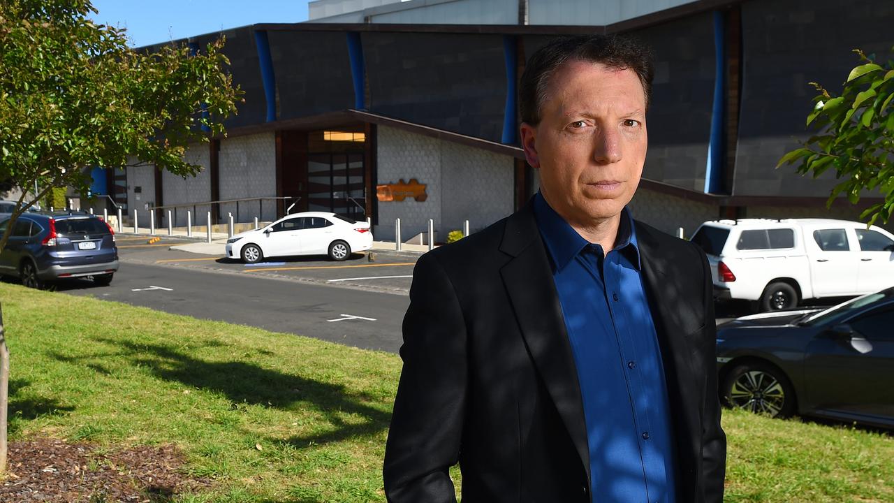 Dr Dvir Abramovich, Chair of the Anti-Defamation Commission outside the Central Shule Chabad Synagogue in Melbourne. Picture: Josie Hayden