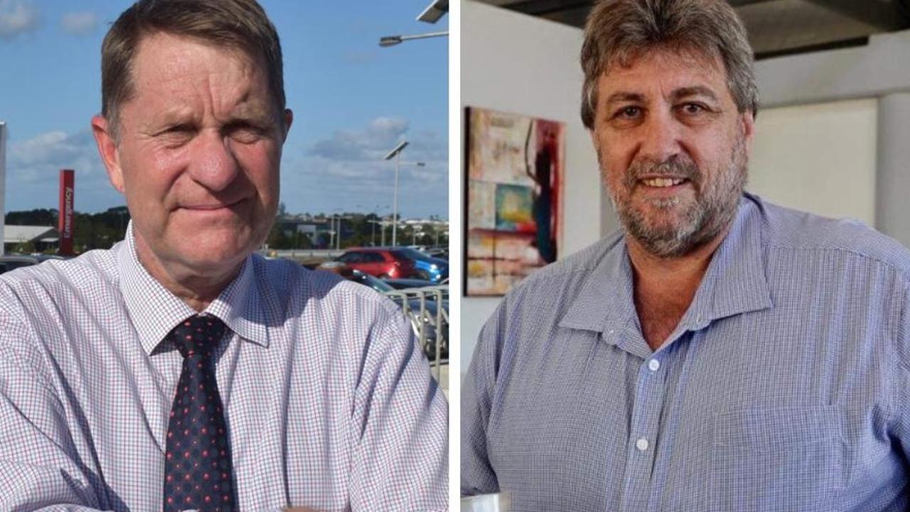Councillor David Lee and businessman Steve Coleman.