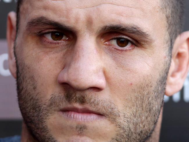 Robbie Farah press conference after today's Wests Tigers training session at Concord Oval,Concord.Picture Gregg Porteous