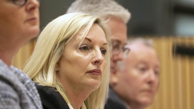 Australia Post CEO Christine Holgate faces a Senate hearing in Canberra. Picture Gary Ramage