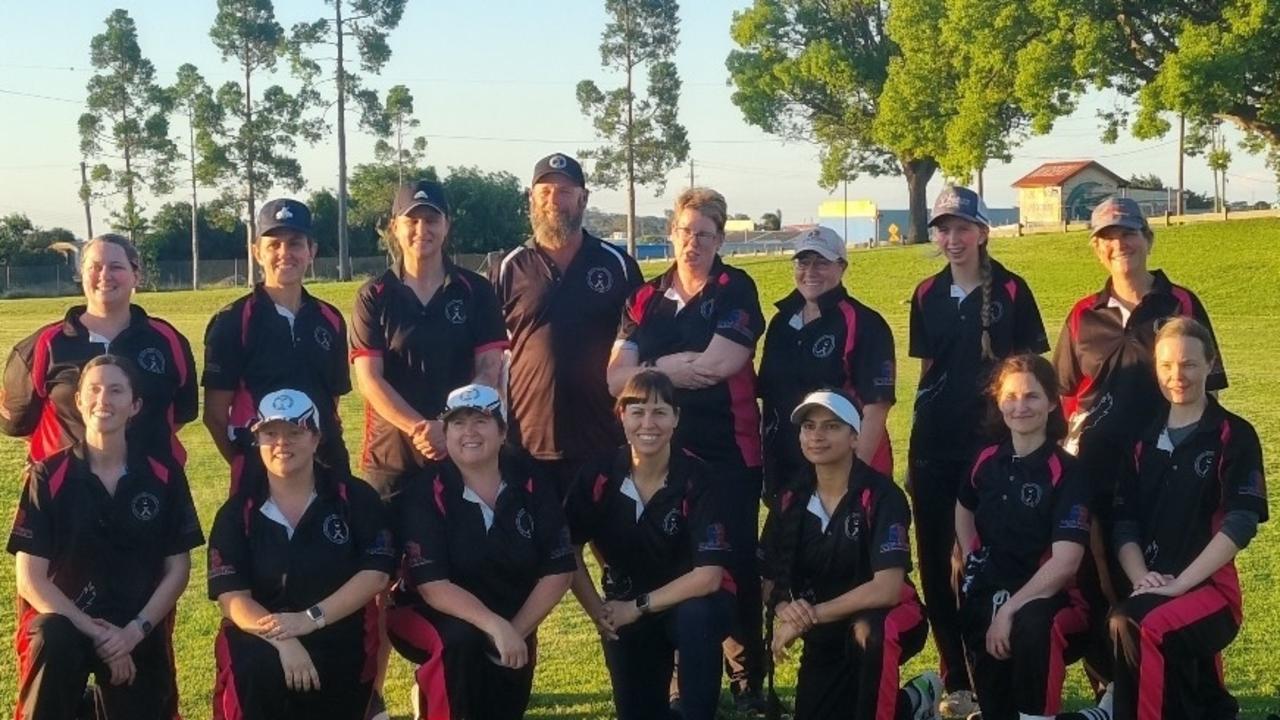 Souths 2024 Toowoomba women's premiership winning cricket team.