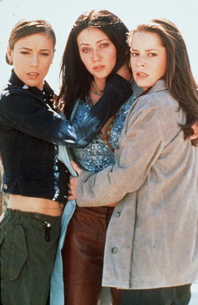 Alyssa Milano, Shannen Doherty and Holly Marie Combs starred together in Charmed for three seasons before Doherty was fired. Picture from Supplied.