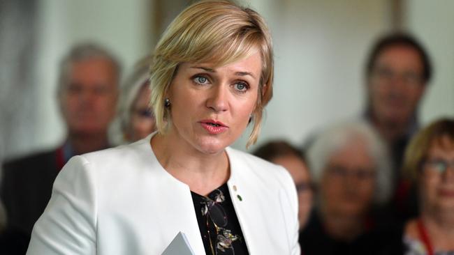 Warringah MP Zali Steggall’s Perisher is a longstanding gift, following the naming of a ski run after the Olympian. Picture: AAP