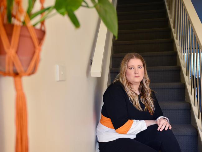 Project manager Melissa Smith, 28, fears she will lose all her money. Picture: Nicki Connolly