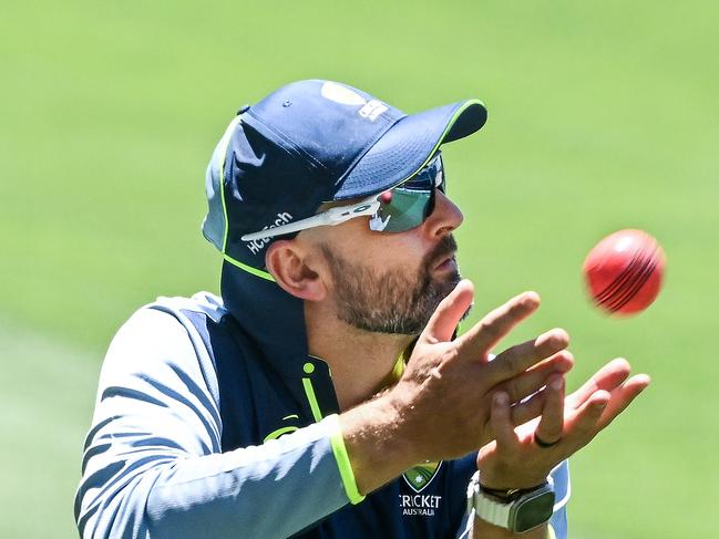 Nathan Lyon said he found the commentary after Australia’s embarrassing first Test defeat ‘humorous’. Picture: Getty Images