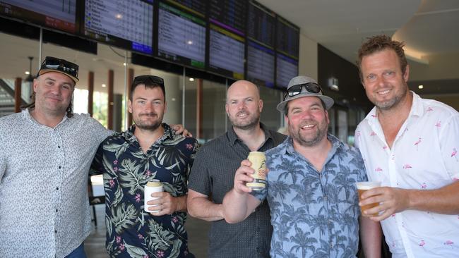 Luke Gland, Rohan Stasinovsky, Stephen Cockman, Rohan Wills, Dave Westra ready for a big day at Darwin Turf Club. Picture: (A)manda Parkinson