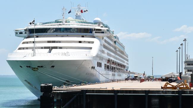 Passengers on the Sun Princess, operated by Princess Cruises, have been struck down by the norovirus. File image. Picture: Katrina Bridgeford