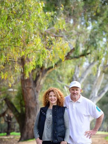 Cathy Palmer and Les Sandles run How Now dairy on 140 hectares at Wunghnu, north of Shepparton. Picture: Zoe Phillips