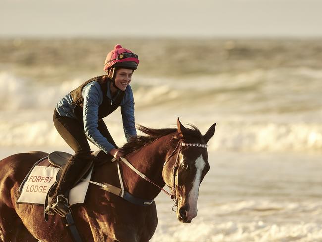 Teresa Palmer as Michelle Payne in a scene from Ride Like A Girl. Picture: Supplied by Transmission Films