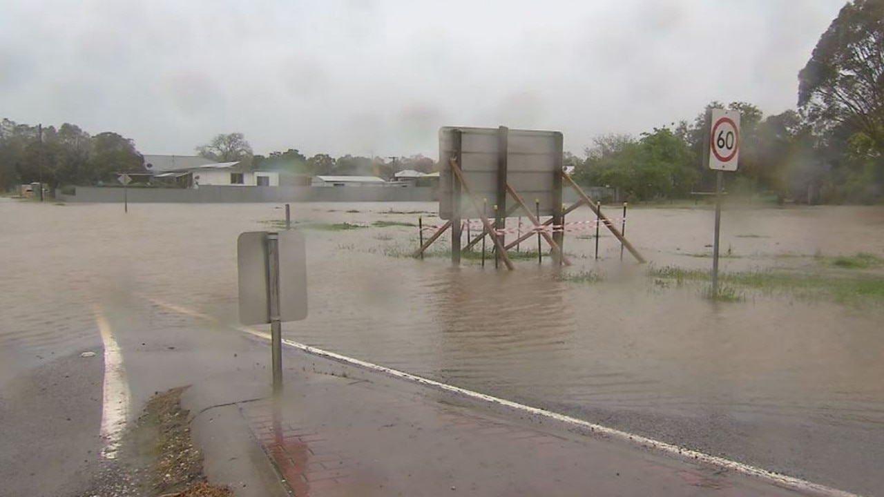 In Seymour, local residents said the floods were the ‘biggest they had ever seen﻿’. Picture: Nine