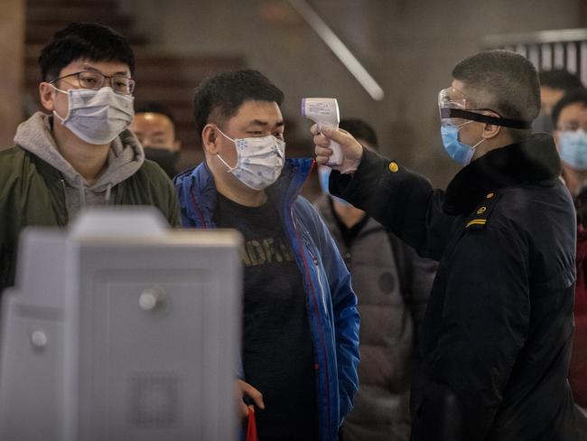 The new virus has shut down cities in China where it first surfaced earlier this month. So far it has killed at least 17 people and infected more than 600 people globally. Picture: Getty Images