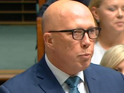 Peter Dutton during Question Time at Parliament House in Canberra. February 15, 2023. Picture: ABC News