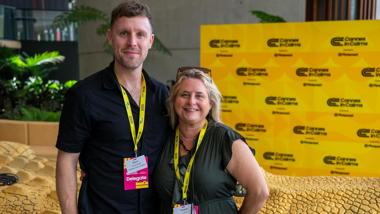 Bryce Crosswell and Angela Cann at Cannes In Cairns on Tuesday Morning. Picture Emily Barker