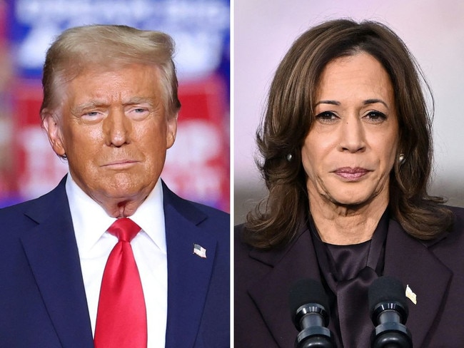 Donald Trump and Kamala Harris