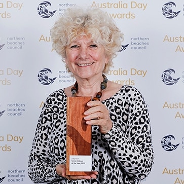 Judy Elias, of Narrabeen, was named Northern Beaches Council's Senior Citizen of the Year at its 2023 Australia Day Awards. Picture: Northern Beaches Council