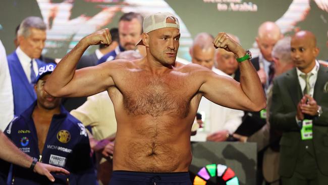 Fury was far lighter than his last fight. (Photo by Richard Pelham/Getty Images)