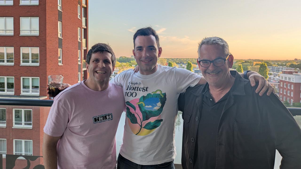 The Floor Australia contestants Jesse Lane, Patrick Neasey and Stuart Chisholm. Picture: Supplied