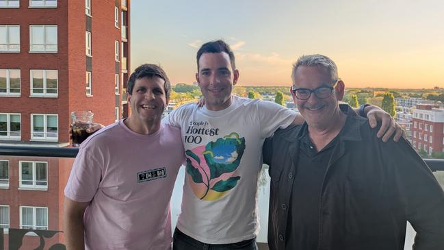 The Floor Australia contestants Jesse Lane, Patrick Neasey and Stuart Chisholm. Picture: Supplied