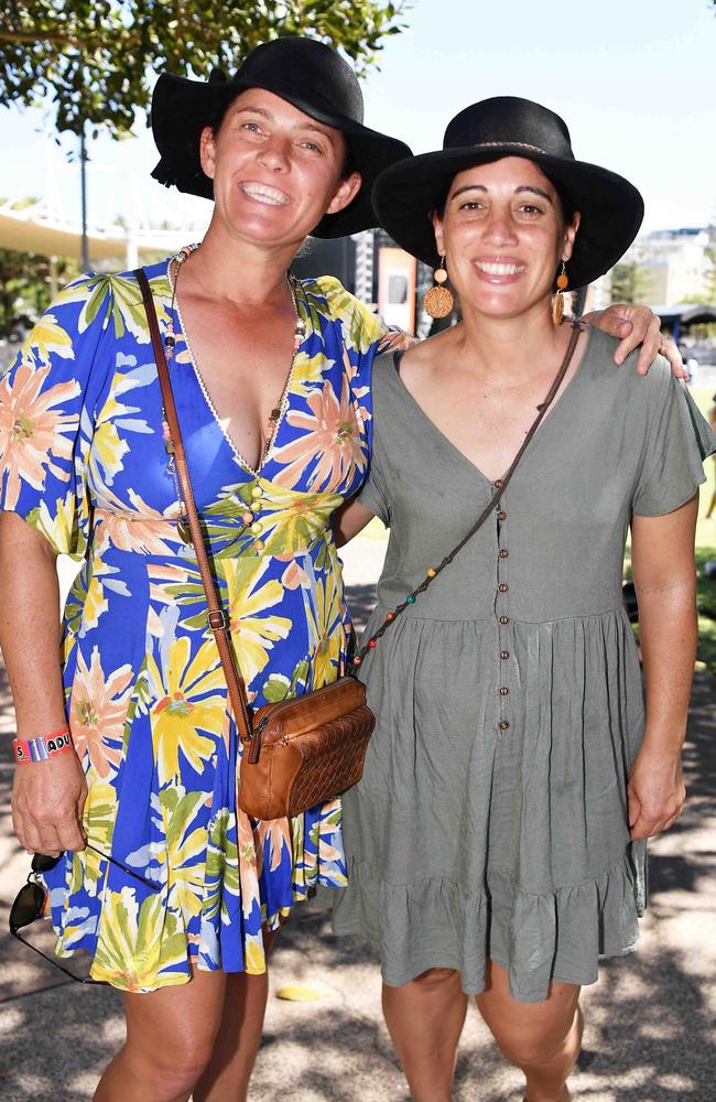 Stacey Hooper and Nicole Henson at Caloundra Music Festival. Picture: Patrick Woods.